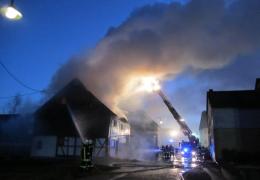 Gebäudebrand Altstrimmig
